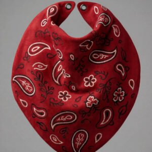 Lenço de chamois bordado