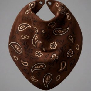 Lenço de chamois bordado